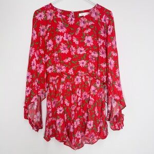 LoveShackFancy Anila Floral Mini Dress